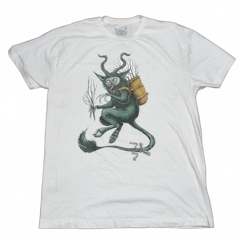 Stephanie Bayles White Graphic T-Shirt Size Large